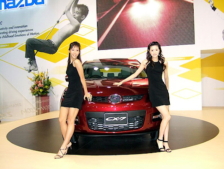 car tuning girls. New Mazda Car